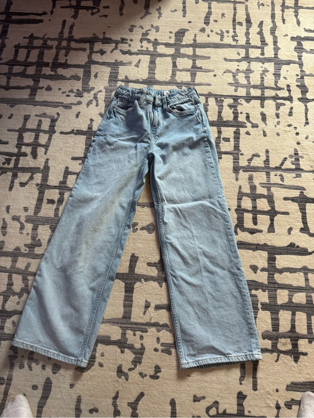 H&M Light Blue Kids Wide-Leg Jeans